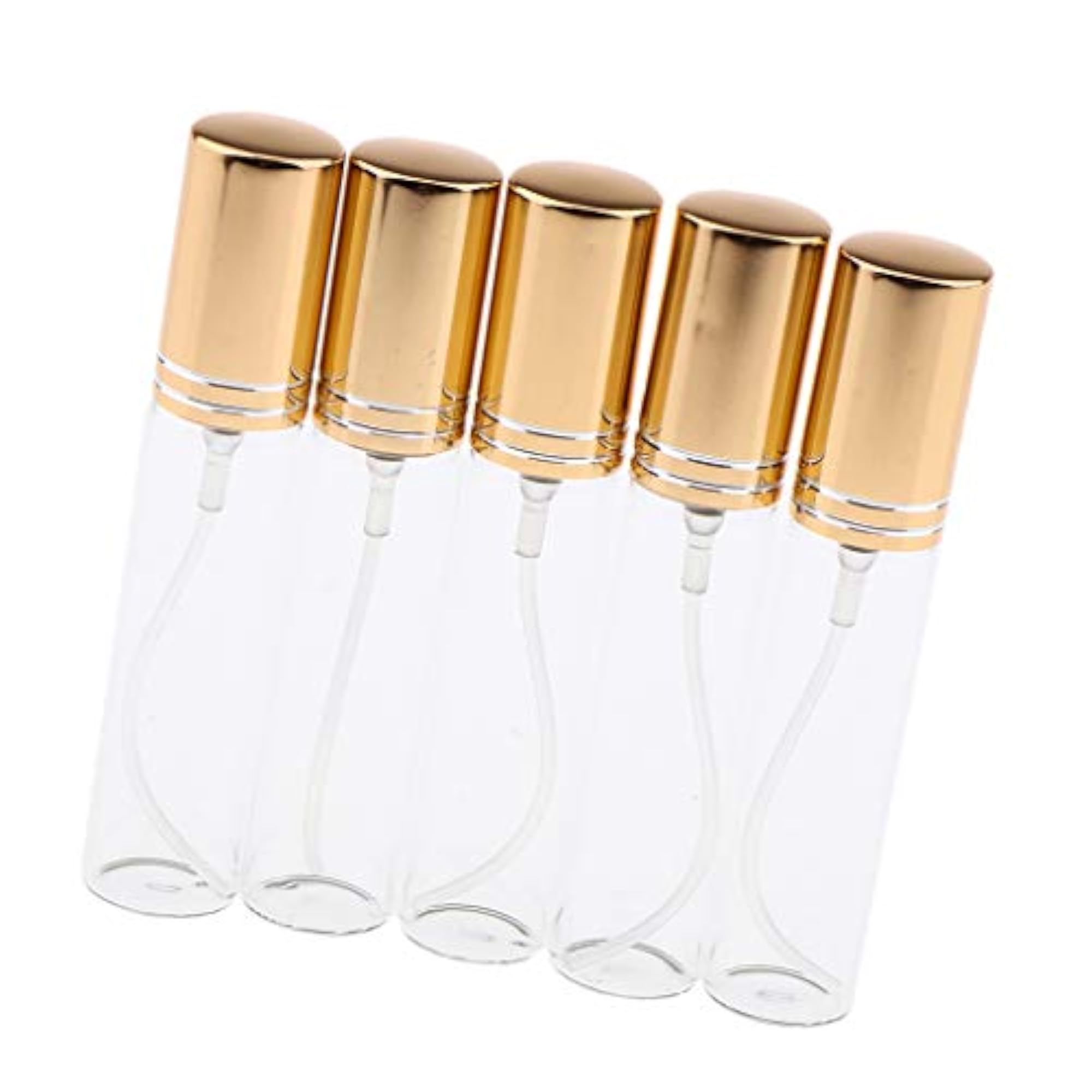 2x 5 Pieces Refillable Spray Bottles, 10ml